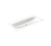 KEUCO EDITION 11 ART double lavabo encastré en acier émaillé, 1206x4x493mm, avec 2x1 trou pour robinetterie, 32590511202, Couleur: Blanc