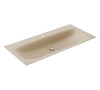 KEUCO EDITION 11 ART lavabo à encastrer en acier émaillé, 1206x4x493mm, avec 1 trou de robinetterie, 32590521201, Couleur: sabler