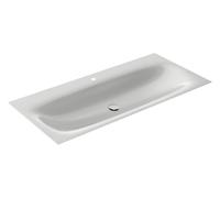 KEUCO EDITION 11 ART lavabo à encastrer en acier émaillé, 1206x4x493mm, avec 1 trou de robinetterie, 32590531201, Couleur: Satin bleu