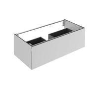 KEUCO EDITION 11 ART meuble sous-lavabo, 1 tiroir frontal, 1200x350x490mm, avec éclairage LED, 32511551201, Corps/Avant: Manhattan Laque satinée / Manhattan Laque satinée