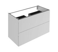 KEUCO EDITION 11 ART meuble sous-lavabo, 2 tiroirs frontaux, 1200x700x490mm, avec éclairage LED, 32512551201, Corps/Avant: Manhattan Laque satinée / Manhattan Laque satinée