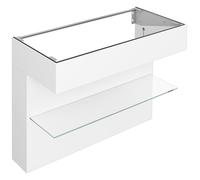 KEUCO EDITION 11 ART Meuble sous-lavabo avec tablette, 1200x870x490mm, avec éclairage LED, 32510511201, Corps/Avant: Laque blanche satinée / Laque blanche satinée