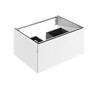 Meuble sous-vasque Keuco Edition 11 Art 32511960801 800 x 350 x 490 sur mesure PG1, avec tiroir coulissant et éclairage