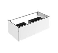 Meuble sous-vasque Keuco Edition 11 Art 32511961201 1200 x 350 x 490 sur mesure PG1, avec tiroir et éclairage