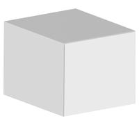 KEUCO EDITION 11 ART Sideboard, 1 tiroir frontal, 400x350x490mm, avec éclairage LED, 32541300401, Corps/Avant: Laqué blanc mat soyeux / verre blanc