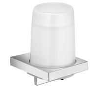 KEUCO EDITION 11 distributeur de savon, verre renversé en cristal véritable, 180 ml, 11152059000, Couleur: nickel brossé
