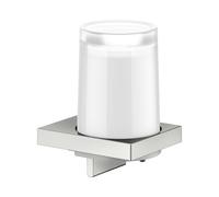 KEUCO EDITION 11 distributeur de savon, verre renversé en cristal véritable, 180 ml, 11152069000, Couleur: acier inoxydable