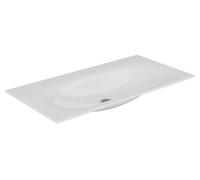 KEUCO EDITION 11 Lavabo à encastrer en céramique, 1055x17x538mm, sans trou pour robinet, blanc, 31150311000