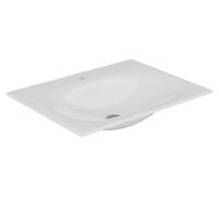 KEUCO EDITION 11 Lavabo à encastrer en céramique, 704x17x538mm, avec 1 trou pour robinet, blanc, 31140310701