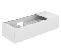 KEUCO EDITION 11 meuble sous-lavabo, 1 tiroir frontal, position du lavabo à gauche, 1400x350x535mm, 31163890000, Corps/Avant: Placage chêne clair / Placage chêne clair