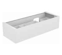Keuco Edition 11 vasque 31266300000 140 x 35 x 53,5 cm, laqué satiné mat, verre blanc