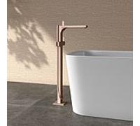 KEUCO EDITION 11 Mitigeur monocommandé pour bain au sol, saillie 291 mm, 51127290100, Couleur: rouge or brossÃ©