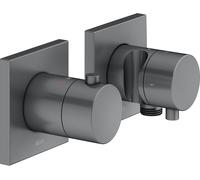 KEUCO Robinetterie thermostatique encastrée Edition 11 2 consommateurs 51153131222 Chrome noir brossé