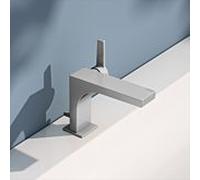 KEUCO Edition 11 mitigeur lavabo 110, 51104210000 avec tirette garniture de vidange , finition inox