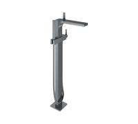 KEUCO EDITION 11 Mitigeur monocommandé pour bain au sol, saillie 291 mm, 51127130100, Couleur: Chrome noir brossé