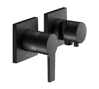 KEUCO Mitigeur monocommande encastré 51151371222 pour 2 consommateurs raccord flexible Noir mat