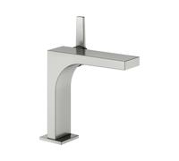KEUCO EDITION 11 Mitigeur monocommandé pour lavabo 150, saillie 136mm, sans garniture de vidage, 51102060100, Couleur: Finition en acier inoxydable