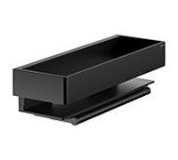 Keuco Edition 11 panier de douche 11159370000 noir mat, avec raclette en verre intégrée