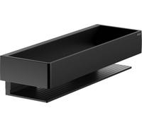 Keuco EDITION 11 panier de douche 30 cm, aluminium noir mat, Made in Germany, amovible, vis et chevilles incluses, tablette de douche à percer