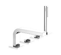Keuco Edition 11 Robinetterie de baignoire 4 trous 51130010200 sur rebord, saillie 220 mm, chromé