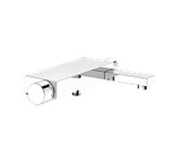 Keuco Edition 11 robinetterie de bain 51120130100 apparente, saillie 190mm, chrome noir brossé