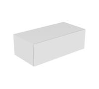 KEUCO EDITION 11 Sideboard, 1 tiroir frontal, avec éclairage intérieur LED, 1050x350x535mm, 31324140100, Corps/Avant: Laque truffée soie mate / verre truffé