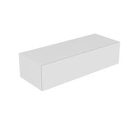 KEUCO EDITION 11 Sideboard, 1 tiroir frontal, avec éclairage intérieur LED, 1400x350x535mm, 31326210100, Corps/Avant: Blanc laqué brillant / Blanc laqué brillant
