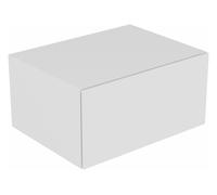 KEUCO EDITION 11 Sideboard, 1 tiroir frontal, avec éclairage intérieur LED, 700x350x535mm, 31322210100, Corps/Avant: Blanc laqué brillant / Blanc laqué brillant