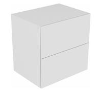 KEUCO EDITION 11 Sideboard, 2 tiroirs à casseroles, 700x700x535mm, 31323390000, Corps/Avant: Laque texturée anthracite/laque texturée anthracite/laque texturée anthracite/laque texturée anthracite