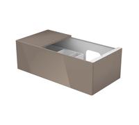 Keuco Edition 11 - Vanity unité 31254, 1 tiroir frontal truffes / verre de truffe