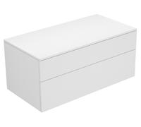 Keuco Edition 400 - Sideboard 2 Auszüge cashmere / Glas cashmere klar