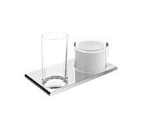 Keuco Edition 400 double support 11553039000 Bronze brossé, pour distributeur de verre et de lotion