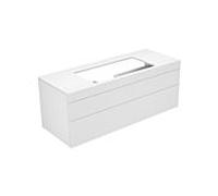 Keuco Edition 400 Élément bas 31583820000 140x54,6x53,5cm, 2 tiroirs, blanc / truffe