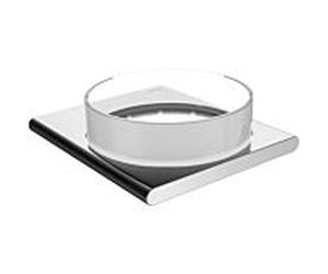 Keuco Edition 400 étagère 11549019000 chrome, avec véritable bol en cristal, mat