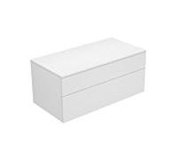 Keuco Edition 400 Meuble latéral 31753750000 suspendu / 2 tiroir blanc/cachemir