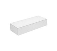 Keuco Edition 400 Meuble latéral 31765720000 suspendu / 2 tiroir blanc/Truffle