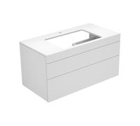 KEUCO EDITION 400 meuble sous-lavabo, pour largeur de lavabo 600mm, avec 1 trou pour robinet, 1050x546x535mm, 31572870100, Corps/Avant: placage chêne cachemire / placage chêne cachemire / placage chên