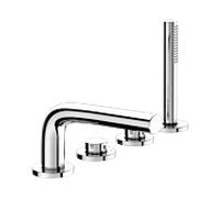 Keuco Edition 400 Mitigeur de bain 4 trous 51530010200 chromé, 220 mm, sur jante
