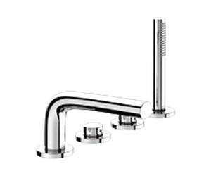 Keuco Edition 400 Mitigeur de bain 4 trous 51530010200 chromé, 220 mm, sur jante