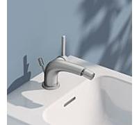 KEUCO Edition 400 mitigeur de bidet, 51509210000 avec tirette garniture de vidange , finition inox