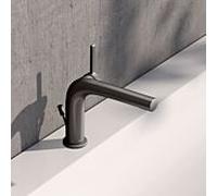 KEUCO Edition 400 mitigeur lavabo 120, 51504350002 avec tirette garniture de vidange , chrome noir brossé