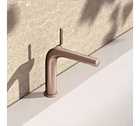KEUCO EDITION 400 Mitigeur monocommandé pour lavabo 150, sans garniture de vidage, saillie 153mm, 51502290100, Couleur: rouge or brossÃ©