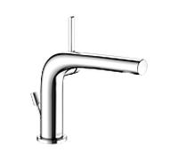 KEUCO Mitigeur monocommandé Edition 400 pour lavabo, saillie 153 mm, garniture d'écoulement, Chromé