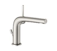 Keuco Edition 400 mitigeur lavabo 51504050002 Projection 153mm, avec garniture de vidage , nickel brossé
