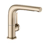 Keuco Edition 400 mitigeur lavabo 51505030100 bronze brossé, projection 153mm, pivotante , sans garniture de vidange