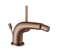 KEUCO EDITION 400 Mitigeur monocommandé pour bidet, saillie 127mm, avec garniture d'écoulement, 51509290000, Couleur: rouge or brossÃ©