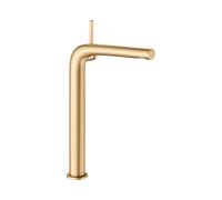 KEUCO EDITION 400 Mitigeur monocommandé pour lavabo 290, sans garniture de vidage, hauteur 291mm, saillie 183mm, 51502250103, Couleur: Laiton brossé