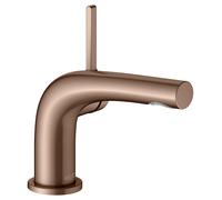 KEUCO EDITION 400 Mitigeur monocommandé pour lavabo 80, sans garniture de vidage, saillie 115 mm, 51504290100, Couleur: rouge or brossÃ©