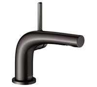 KEUCO EDITION 400 Mitigeur monocommandé pour lavabo 80, sans garniture de vidage, saillie 115 mm, 51504350100, Couleur: noir titane brossé