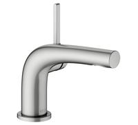 KEUCO EDITION 400 Mitigeur monocommandé pour lavabo 80, sans garniture de vidage, saillie 115 mm, 51504210100, Couleur: acier inoxydable